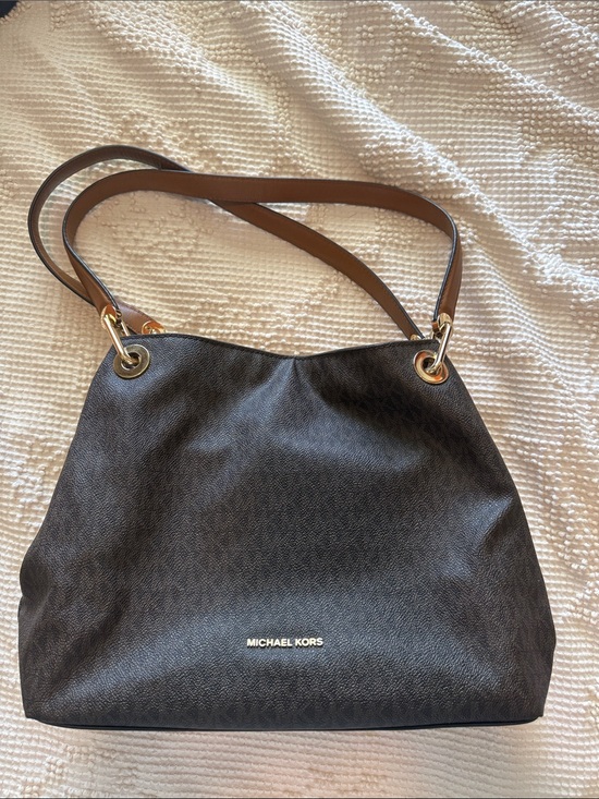 Michael Kors Handbags - Michael Kors Dark Brown Shoulder BOHO Tote with Gold Hardware